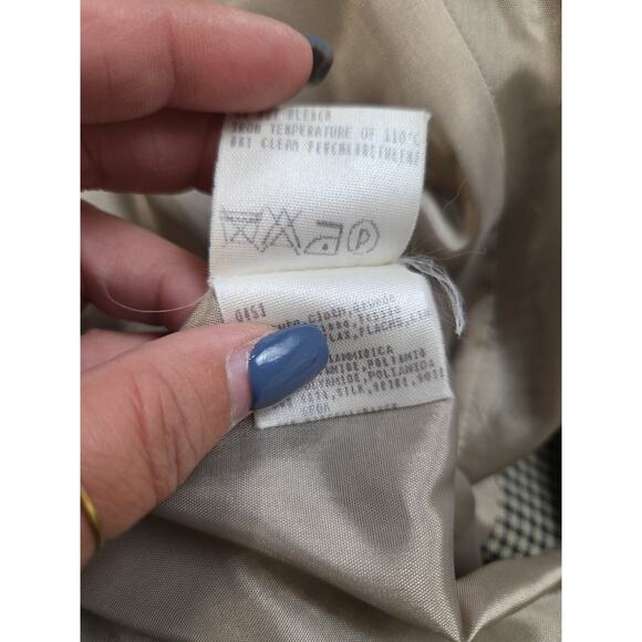 Vintage Tous Les Jours Blazer Vintage Linen Silk Blend Size 8 US Cinq A Sept - Picture 15 of 16